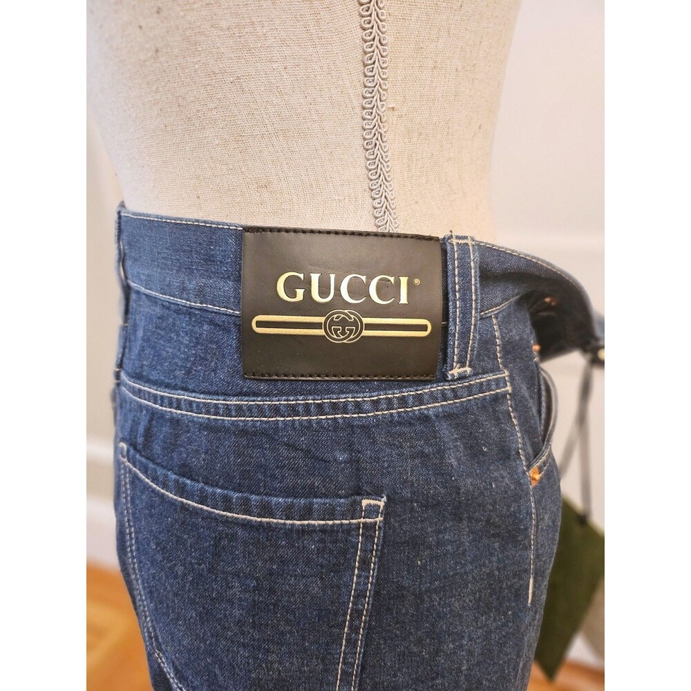 GUCCI Denim Midi Skirt, IT 36 (fits XXS to S), NWT - Picture 11 of 16